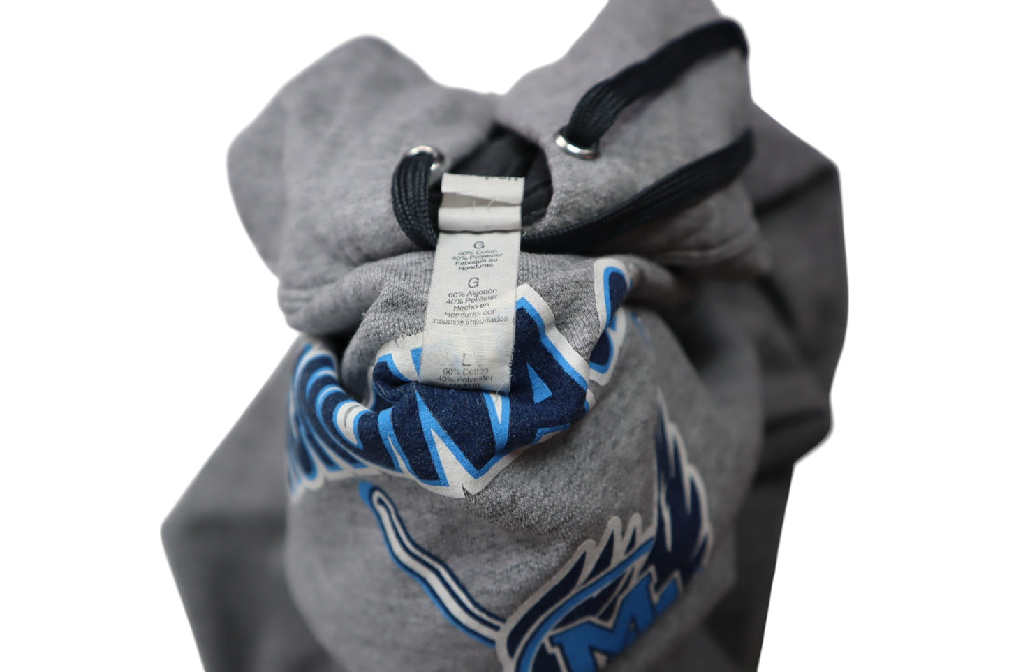 Šedá mikina s kapucí