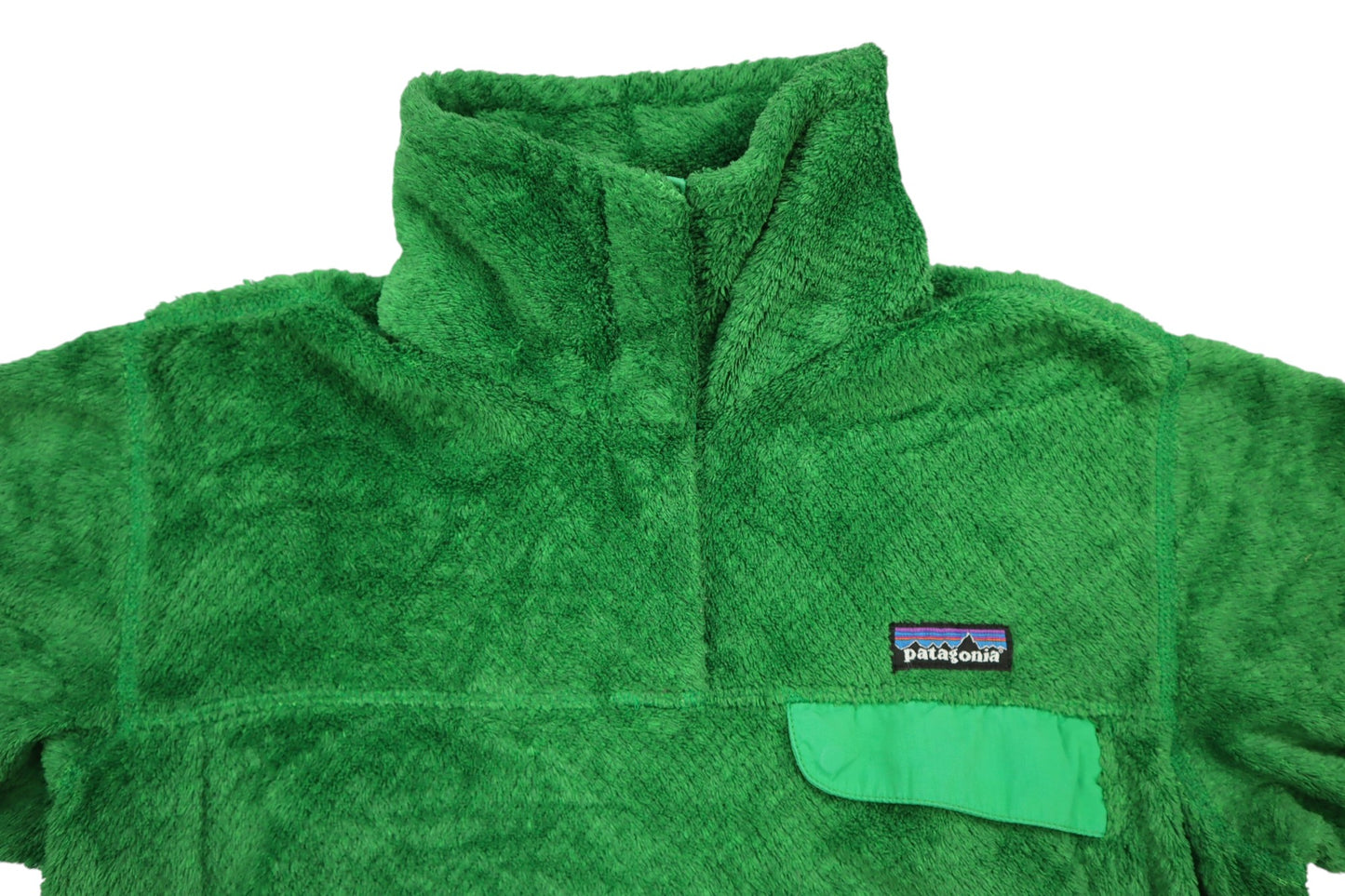 Zelená huňatá mikina