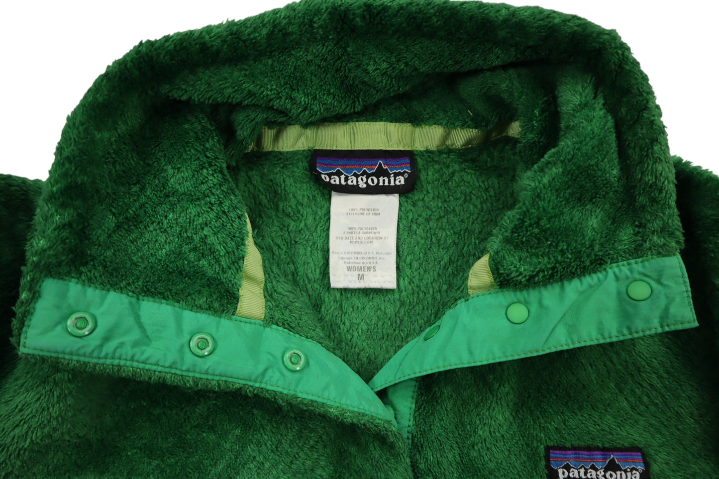 Zelená huňatá mikina