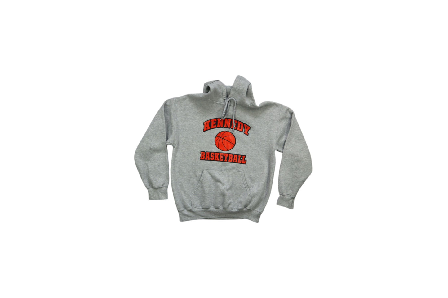 Šedá mikina s kapucí