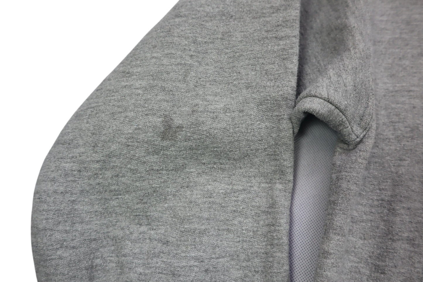 Šedá mikina s kapucí