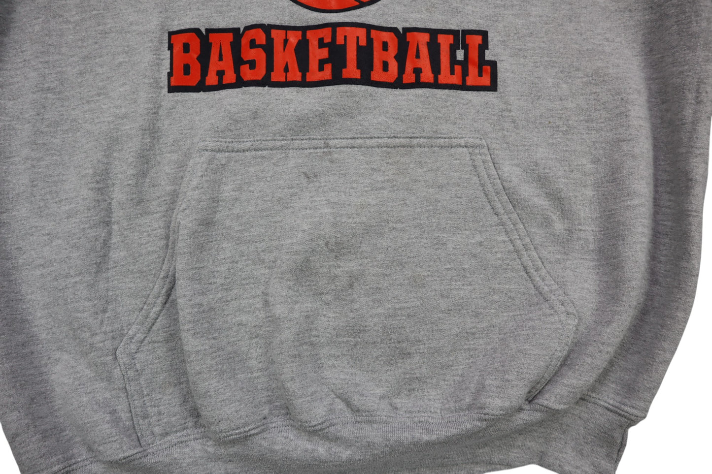 Šedá mikina s kapucí