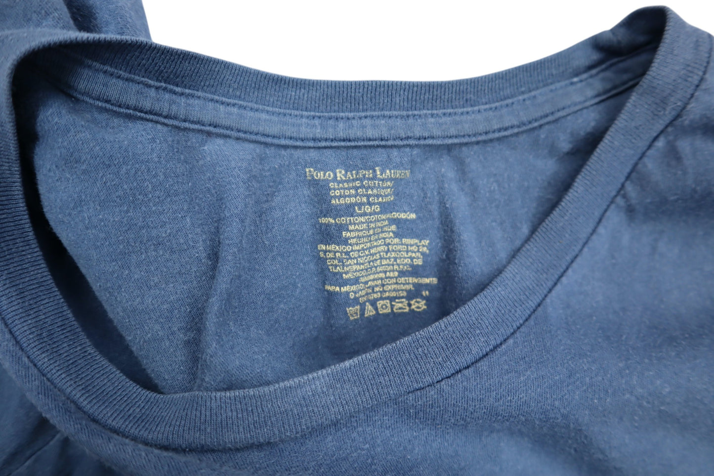 Modré bavlněné tričko