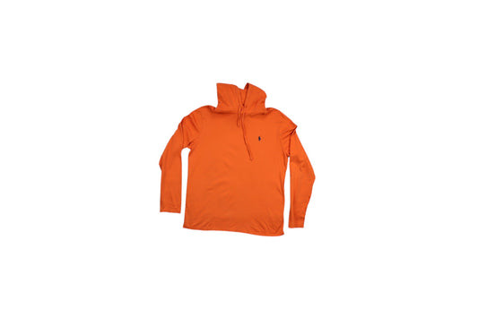 Oranžové tričko s kapucou