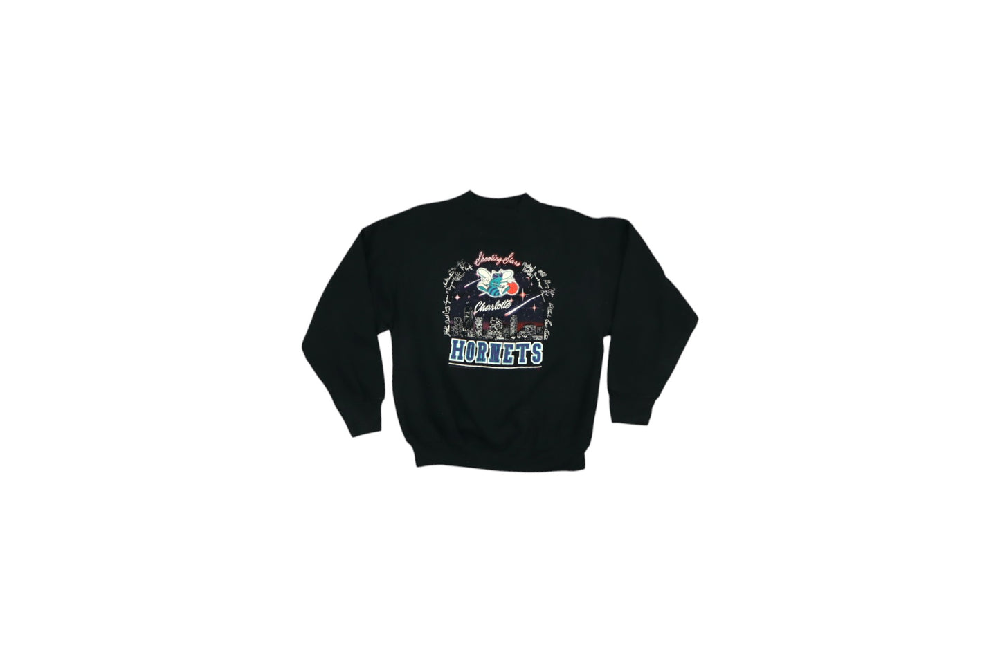 Černá mikina bez kapuce