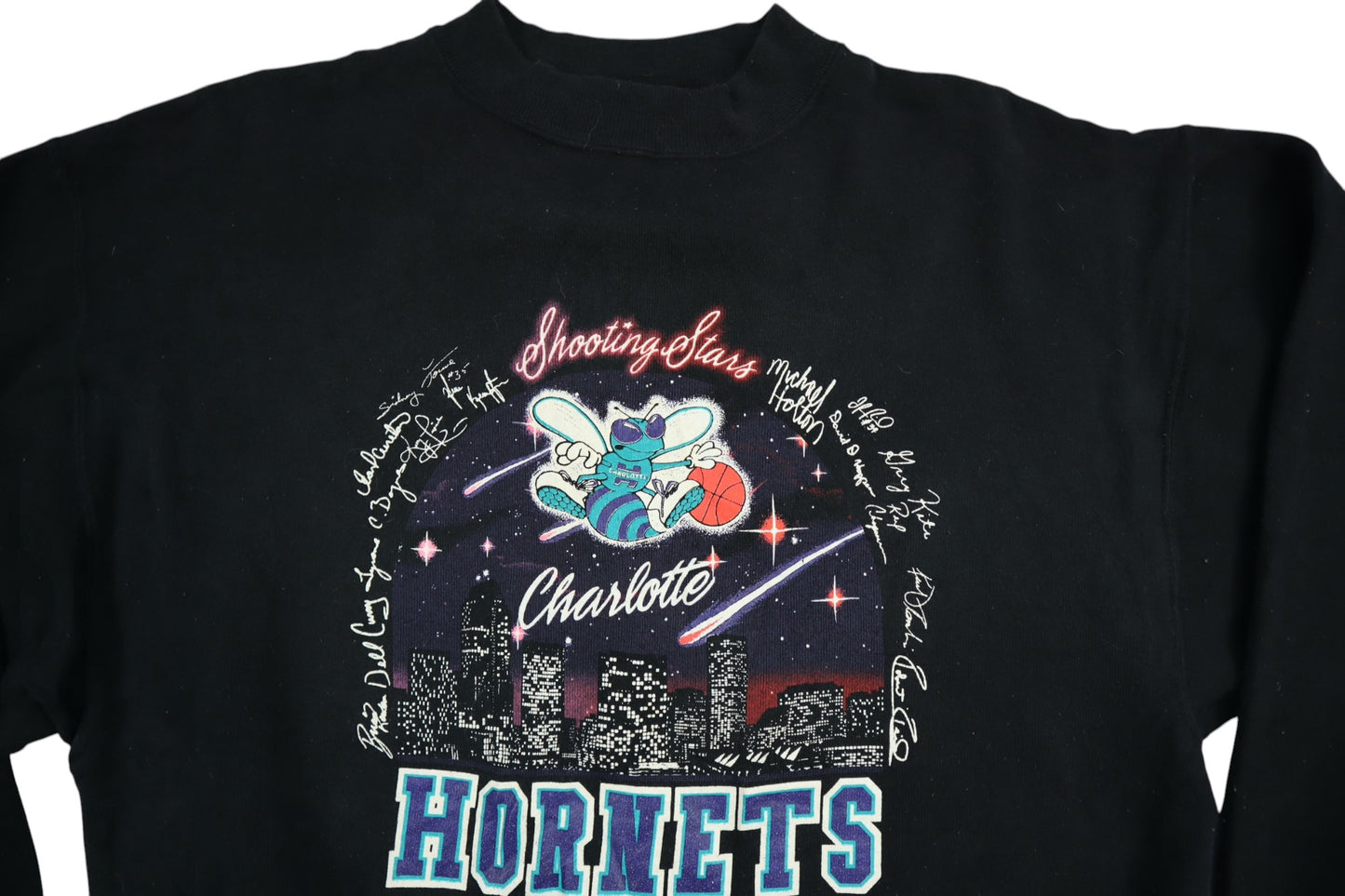 Černá mikina bez kapuce