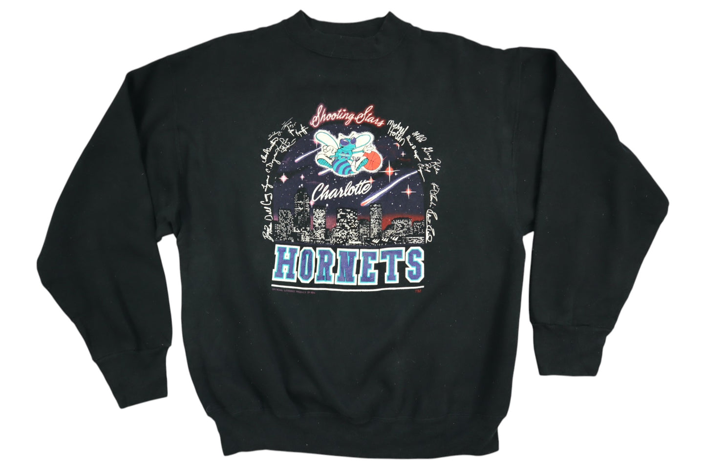 Černá mikina bez kapuce