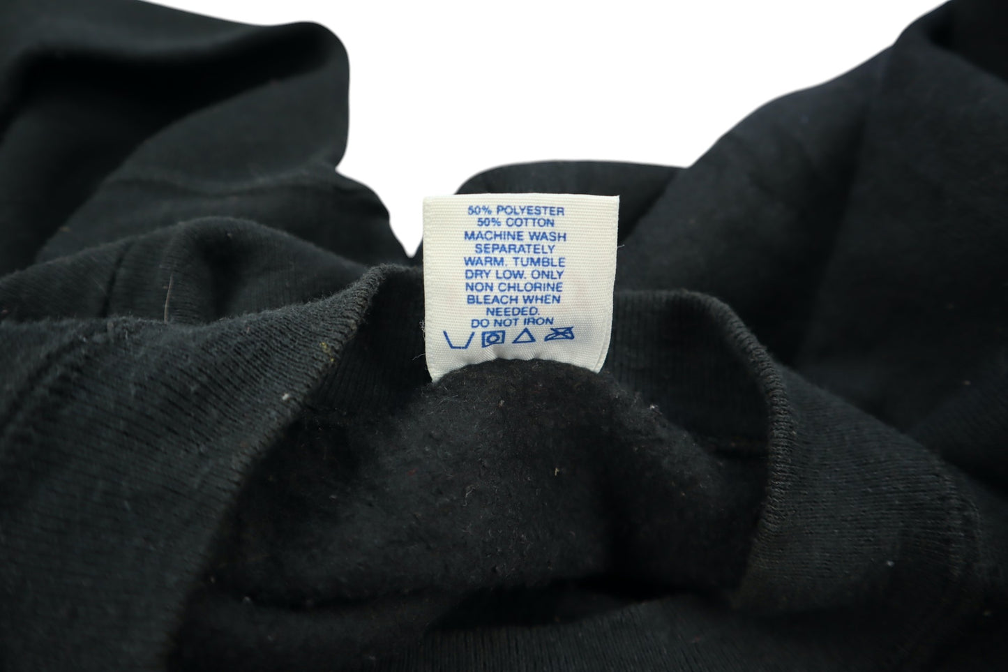 Černá mikina bez kapuce