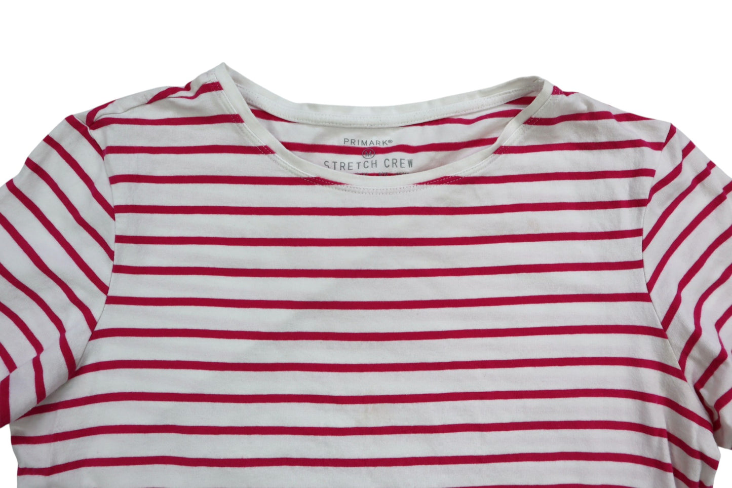 Růžové proužkované tričko