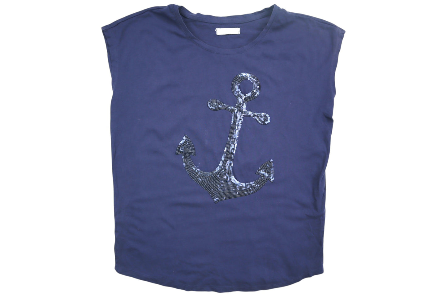 Modré tričko s kotvou