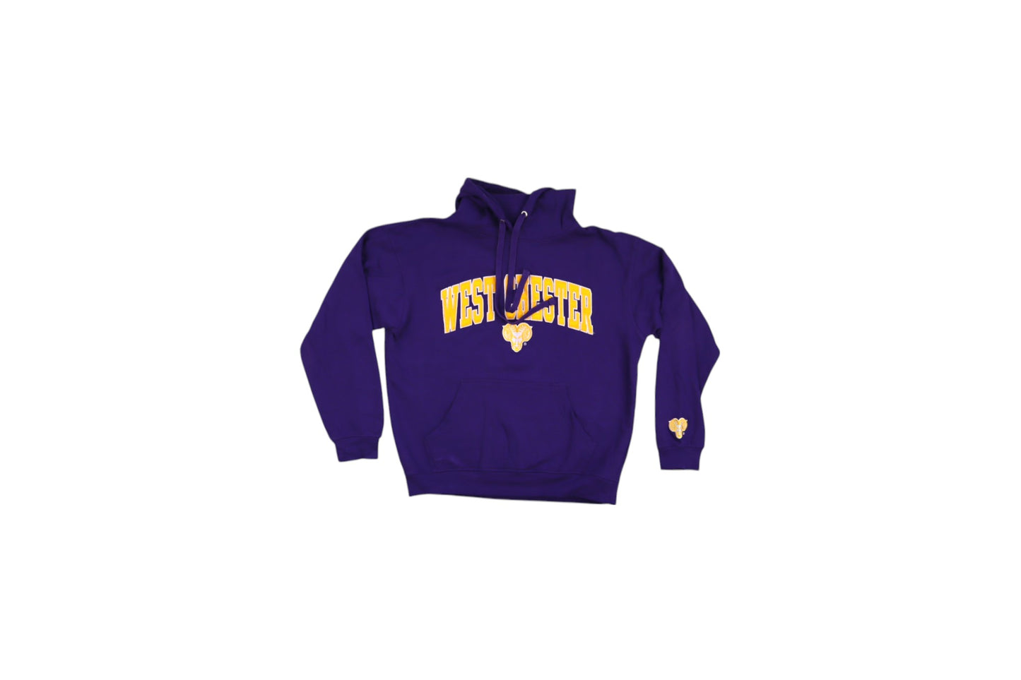 Fialová mikina s kapucí