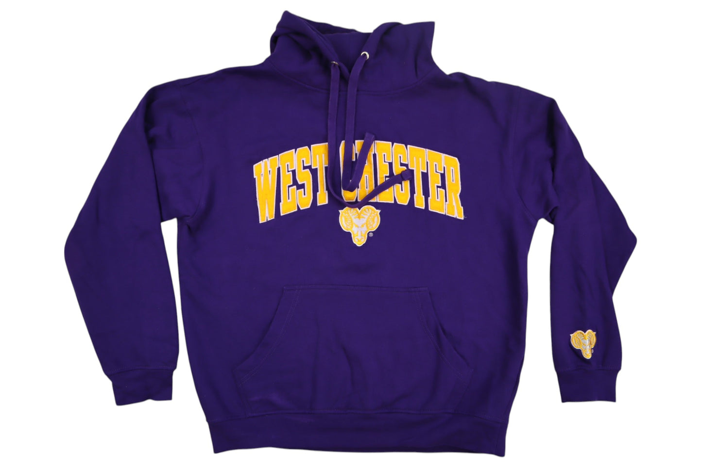 Fialová mikina s kapucí