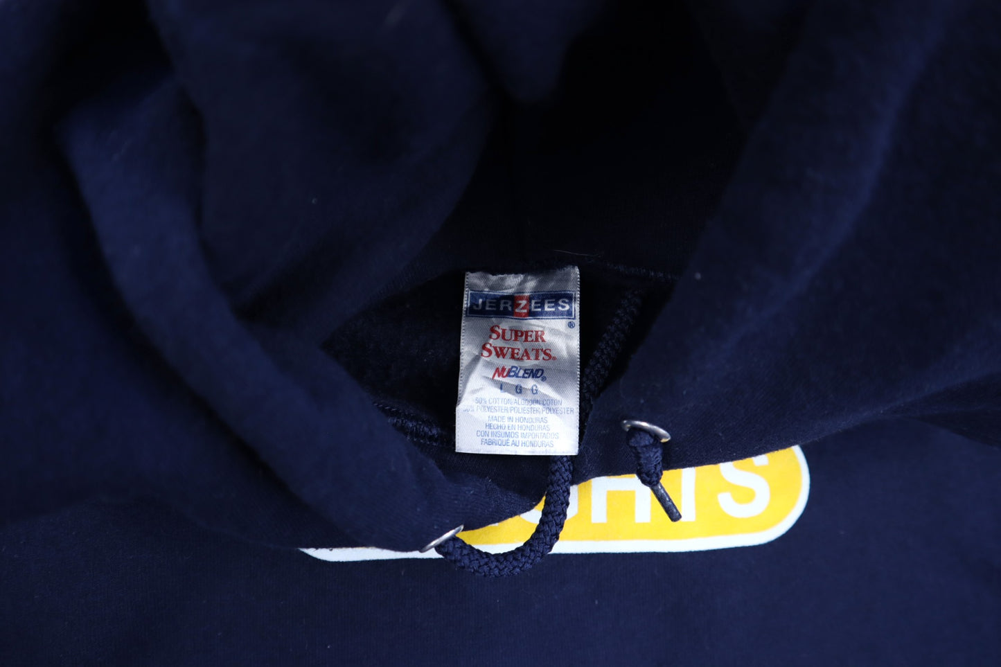 Modrá mikina s potiskem