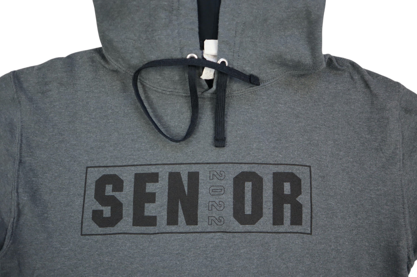 Šedá mikina s kapucí