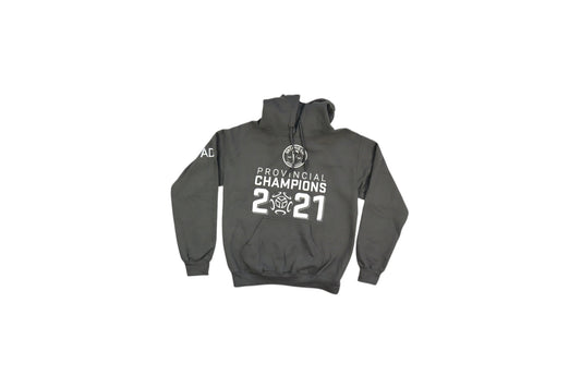 Šedá mikina s kapucí