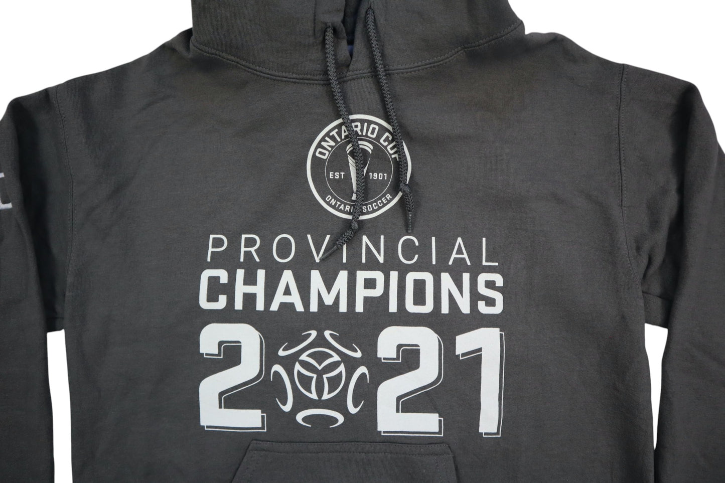 Šedá mikina s kapucí