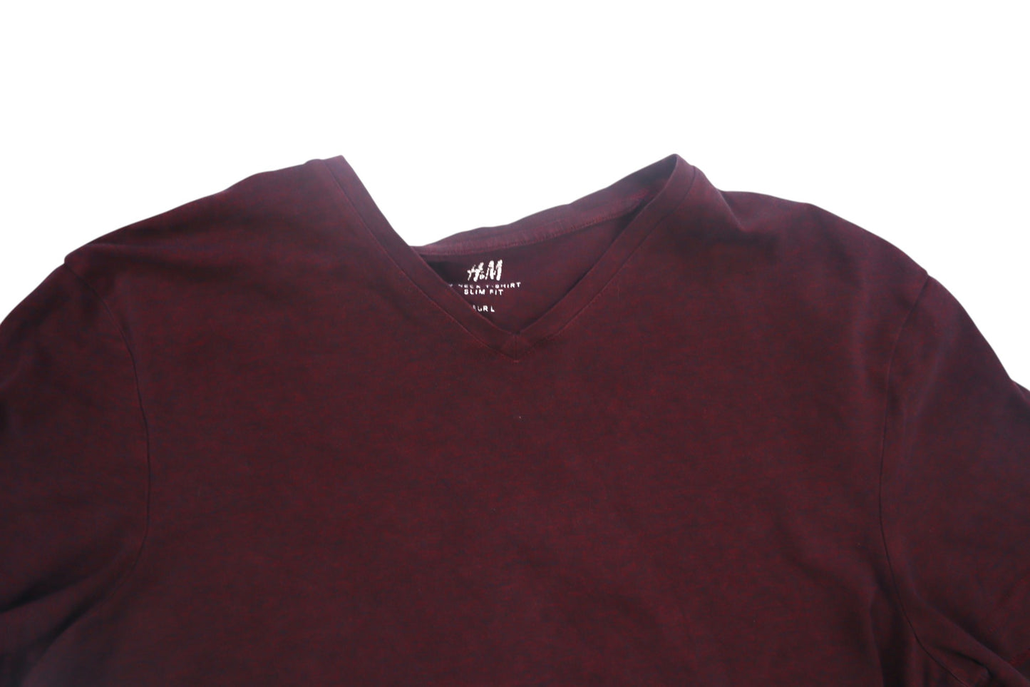 Vínové tričko do V