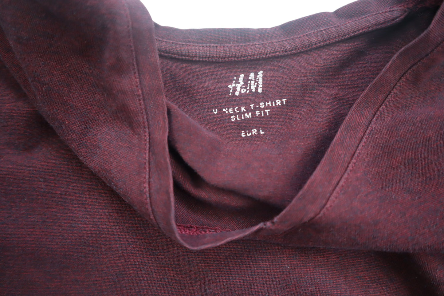 Vínové tričko do V