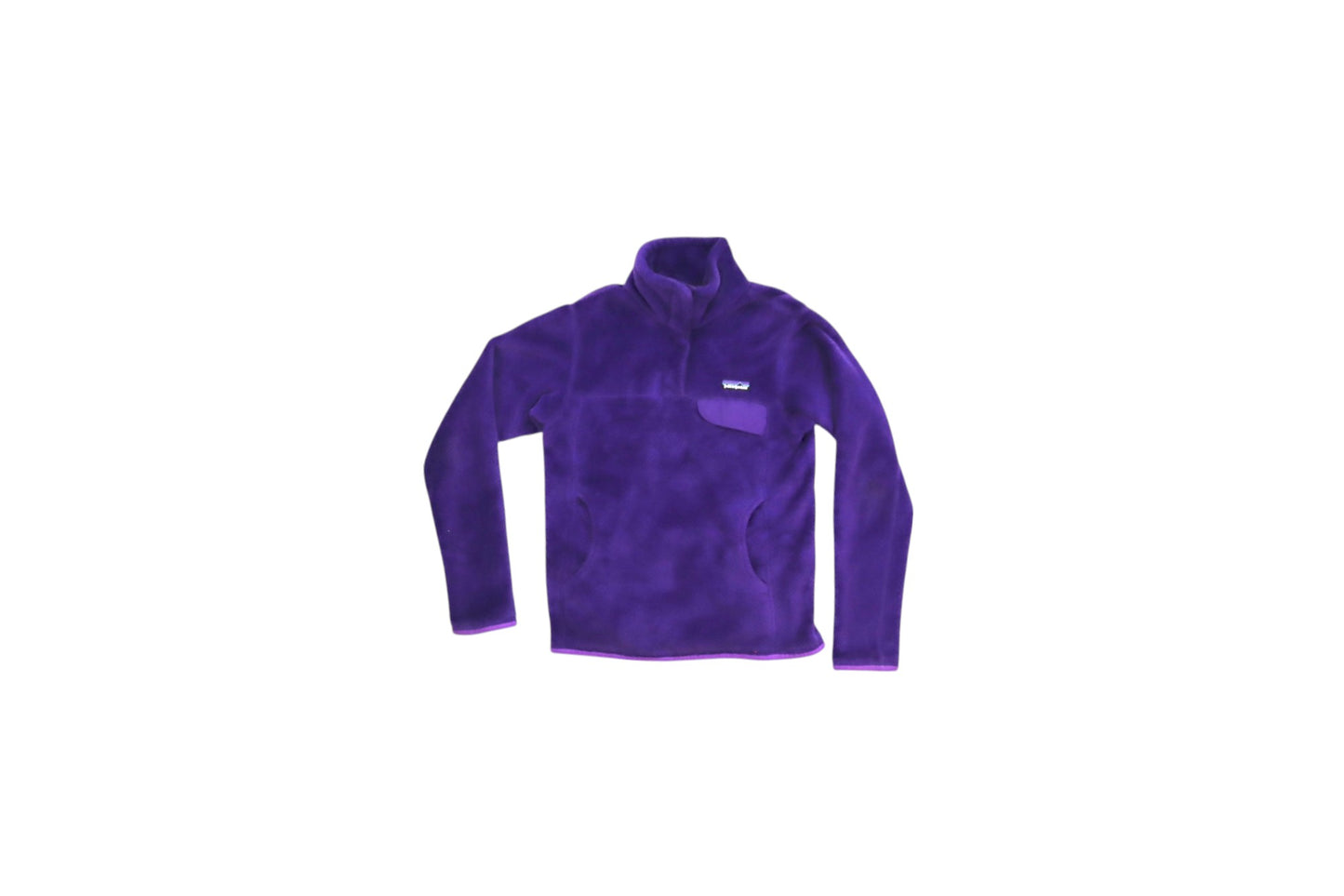 Fialová chlupatá mikina