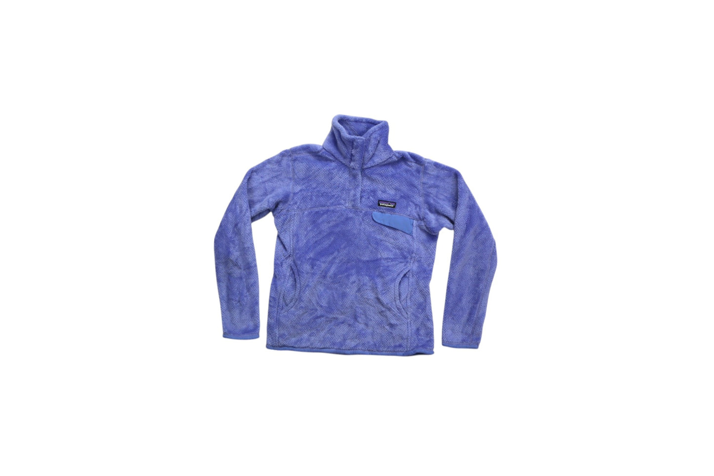 Modrá chlupatá mikina