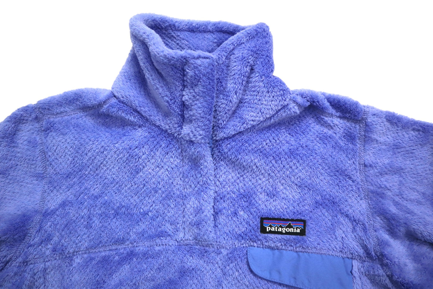 Modrá chlupatá mikina