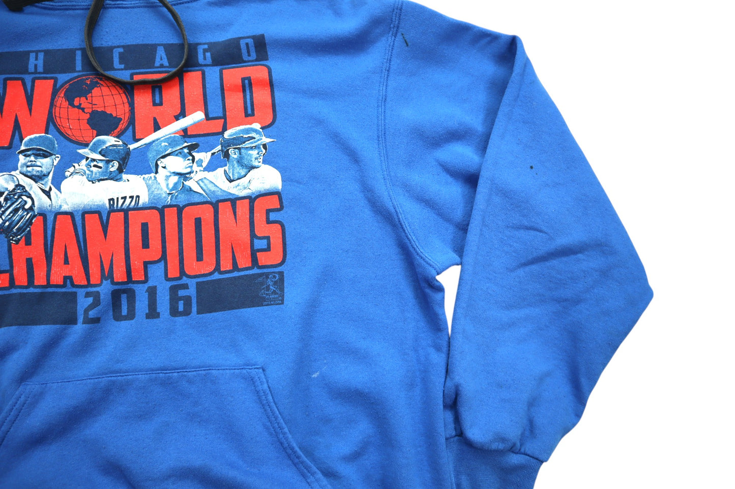 Modrá mikina s kapucí