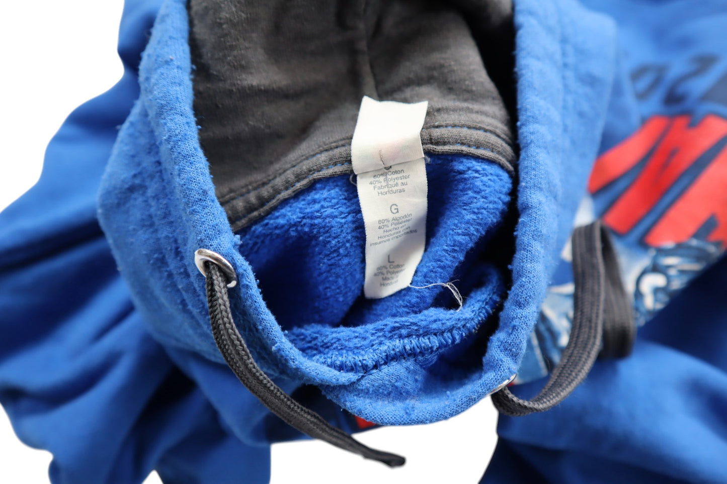 Modrá mikina s kapucí