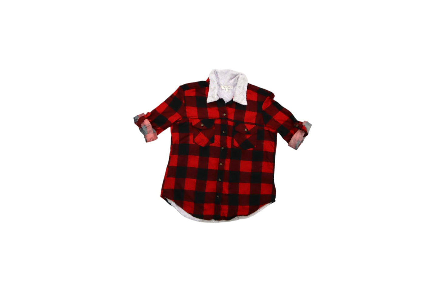 Červená kostkovaná košile