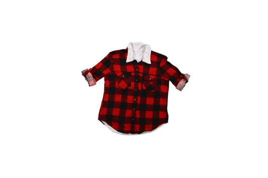 Červená kostkovaná košile