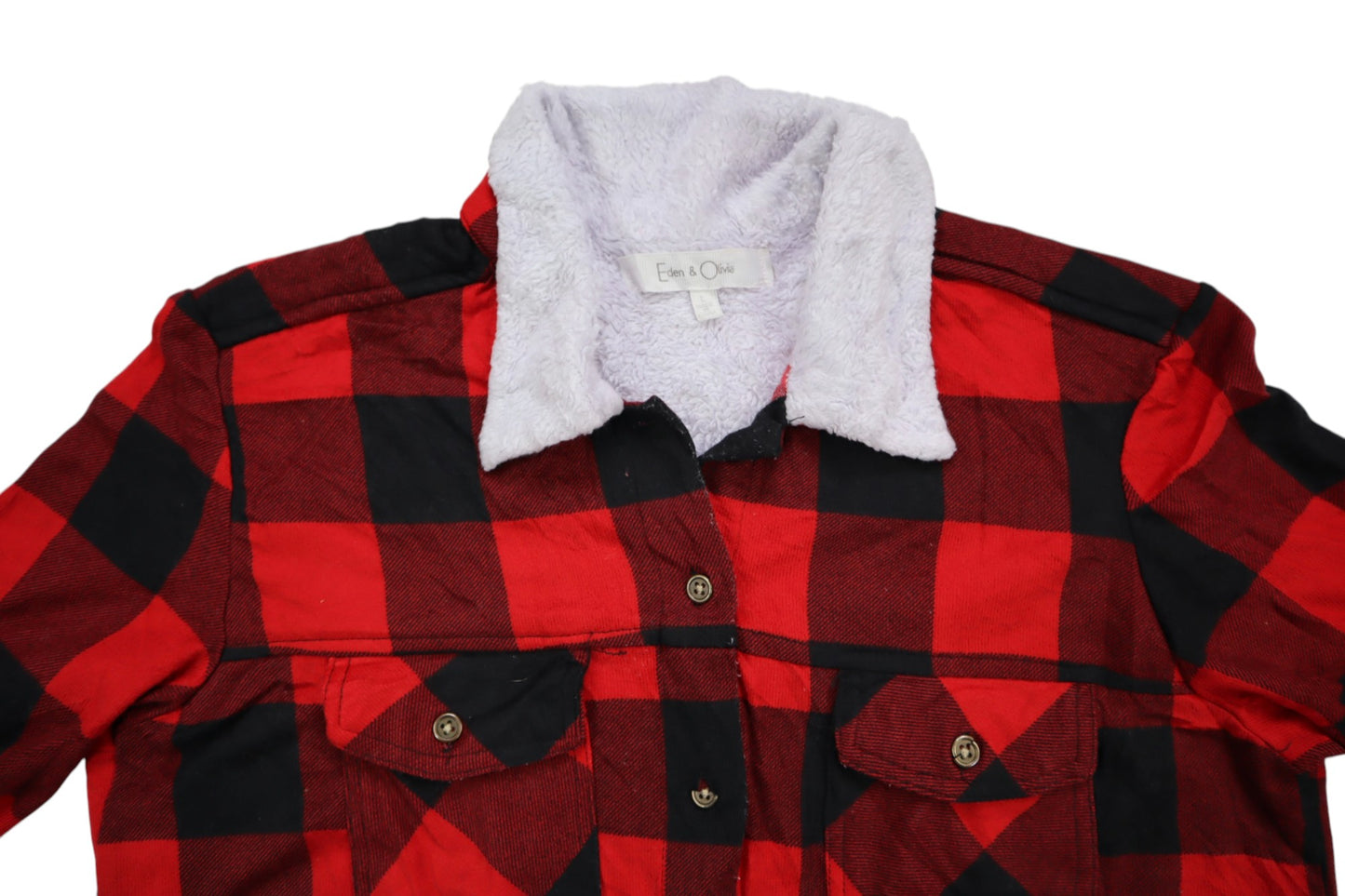 Červená kostkovaná košile