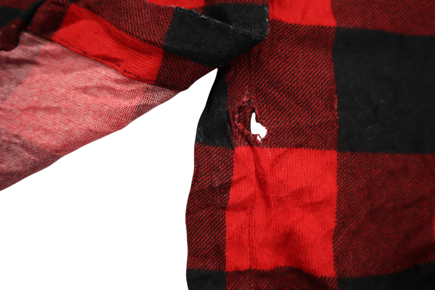 Červená kostkovaná košile