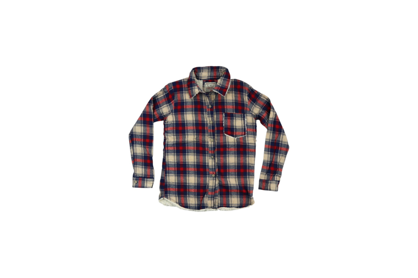 Červeno-modrá košile