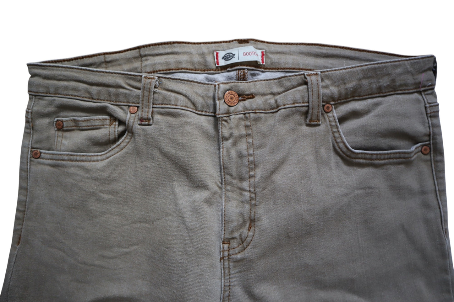 Béžové bootcut džíny