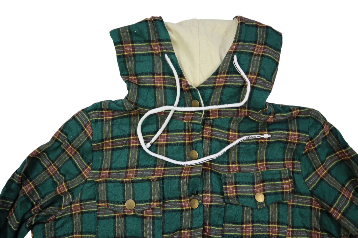 Zelená košile s kapucí