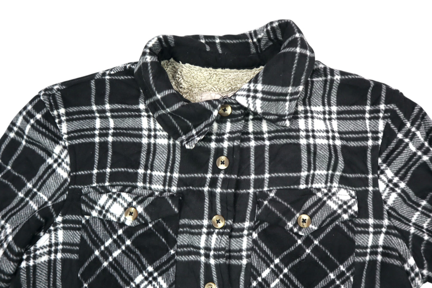 Černá košile s kožíškem