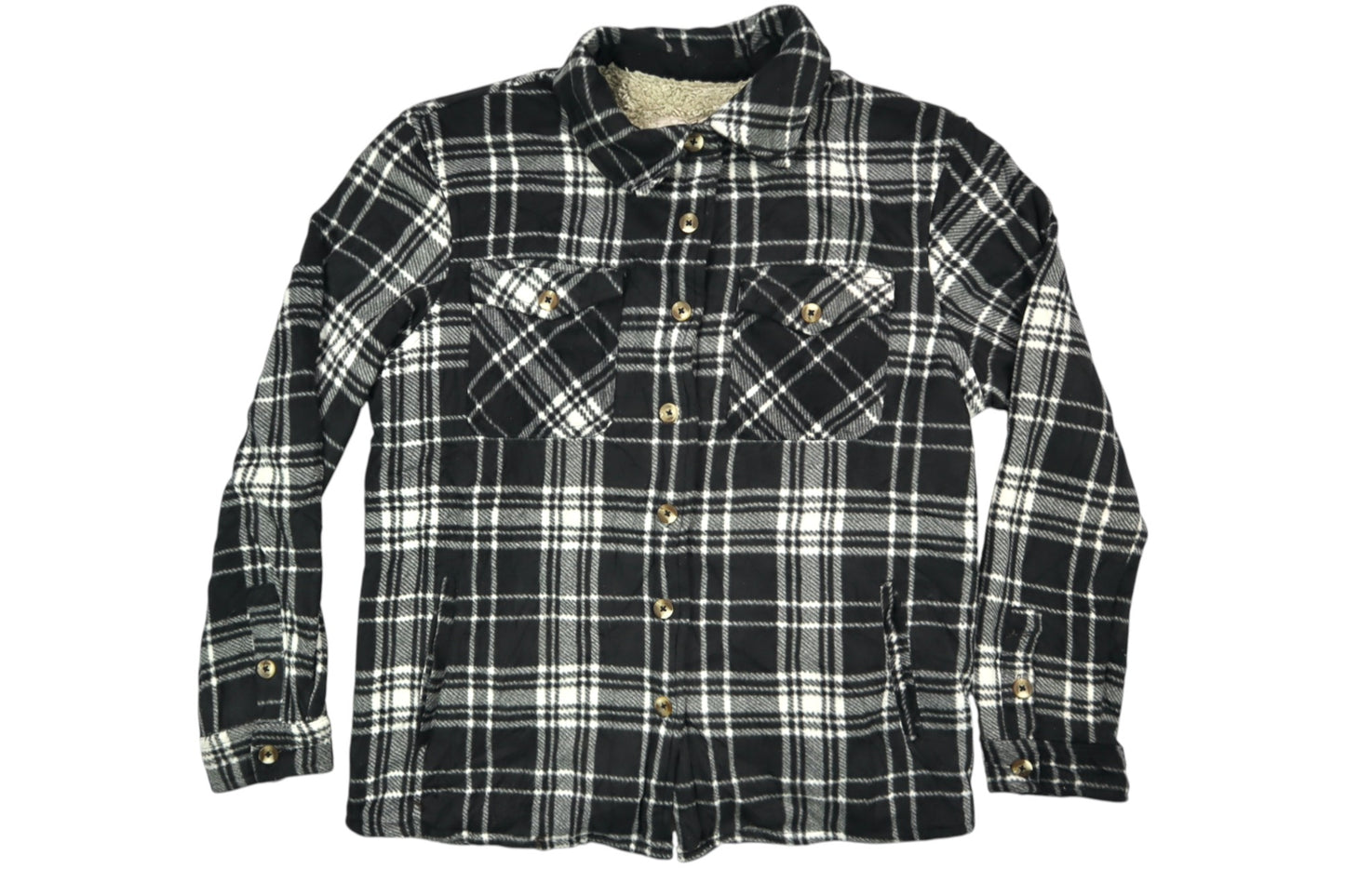 Černá košile s kožíškem