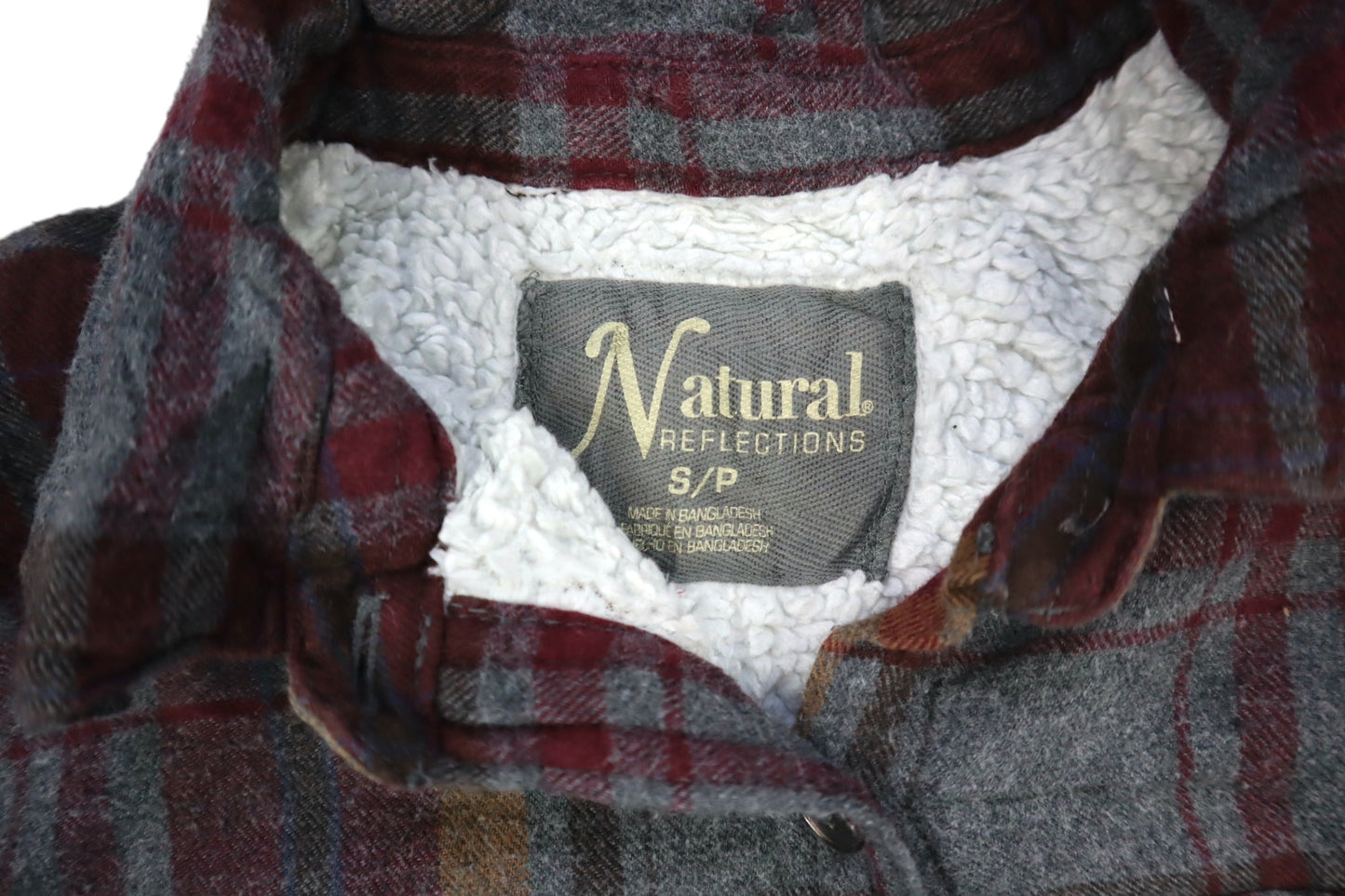 Šedo-červená košile