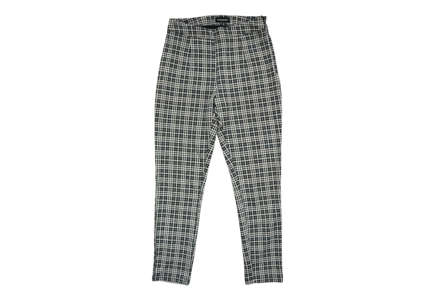 7/8 kostkované přiléhavé kalhoty