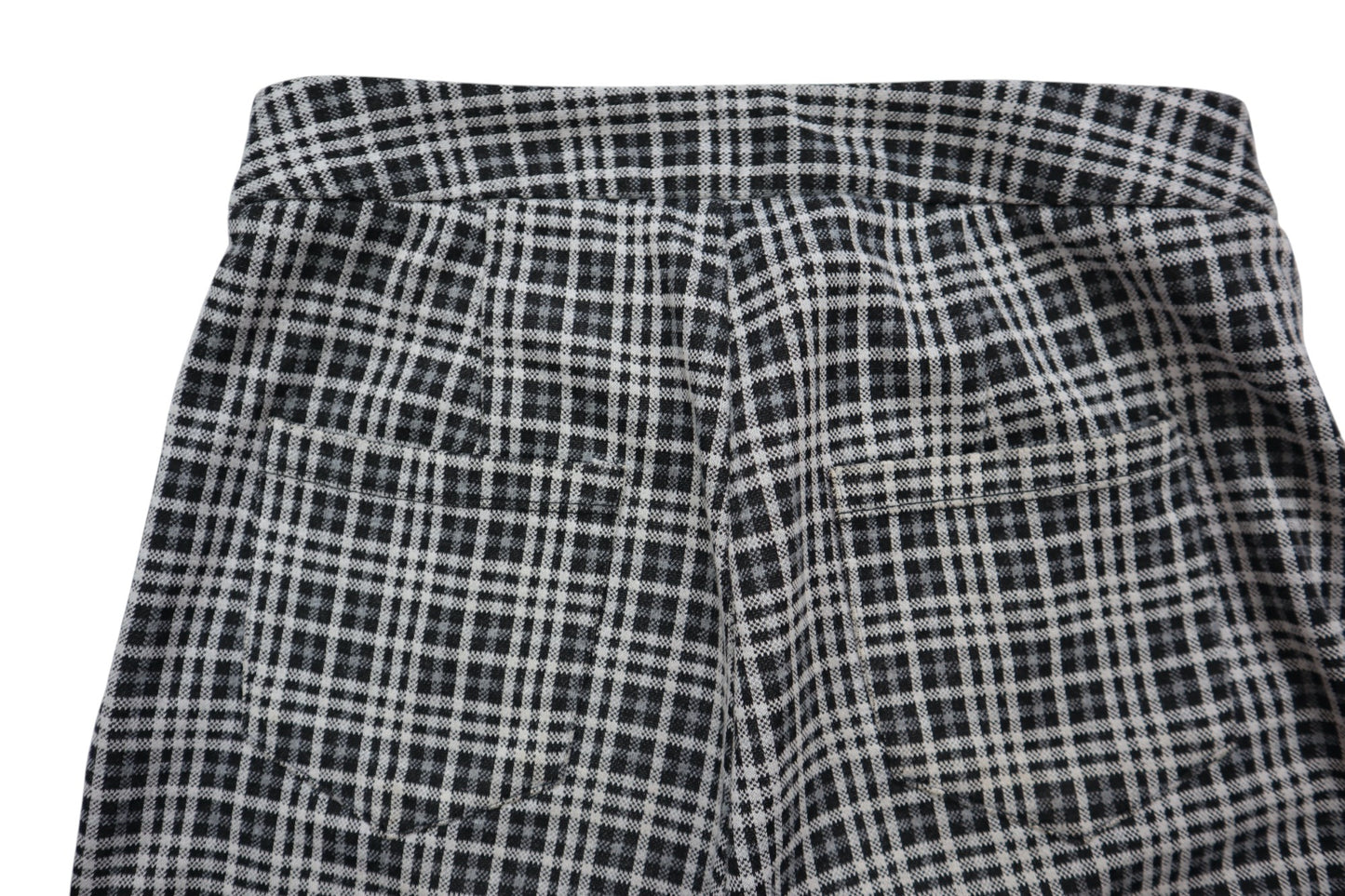 7/8 kostkované přiléhavé kalhoty