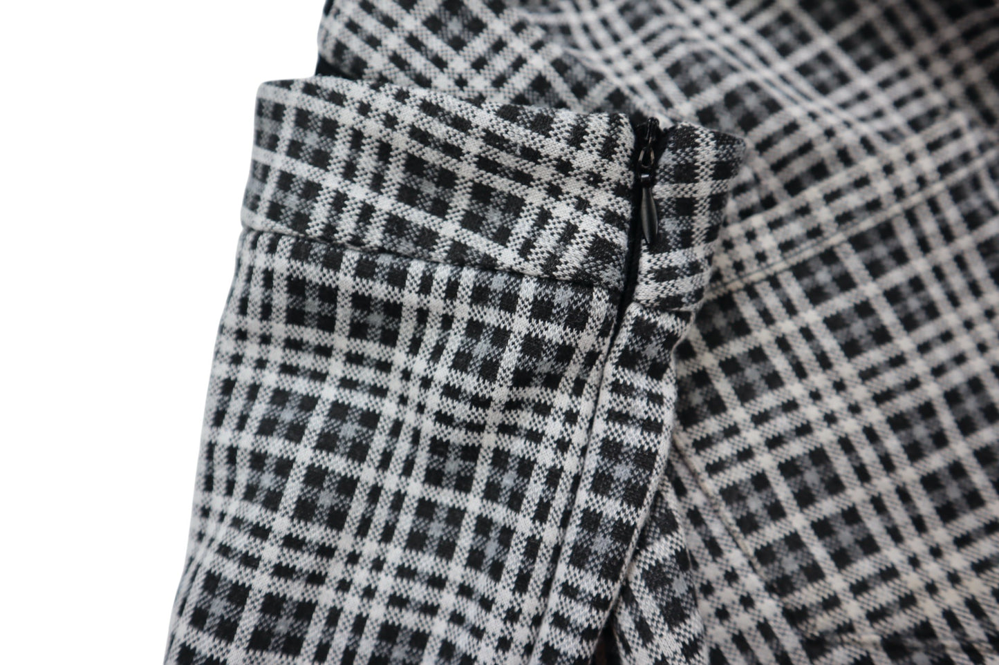 7/8 kostkované přiléhavé kalhoty