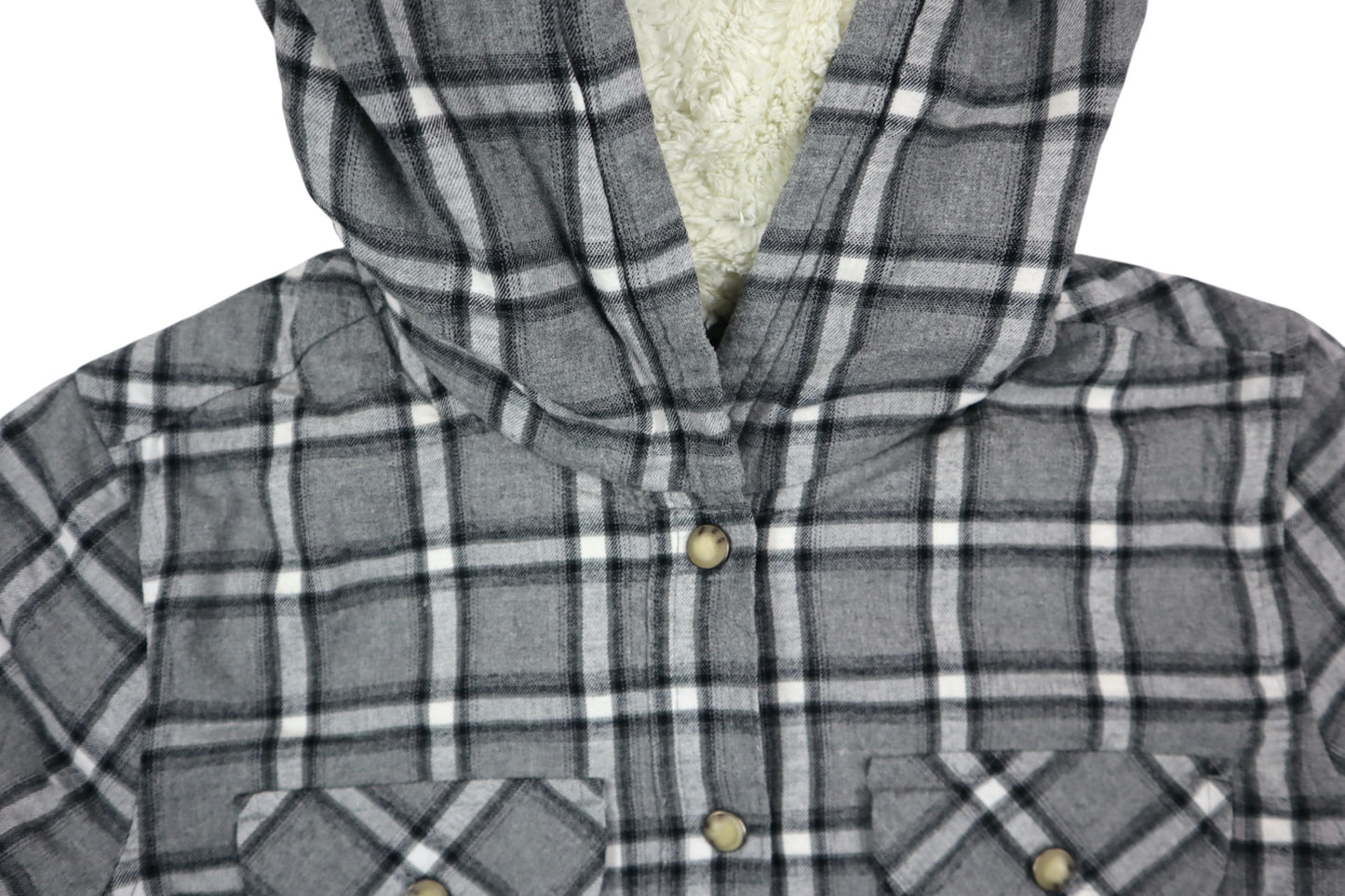 Šedá košile s kapucí