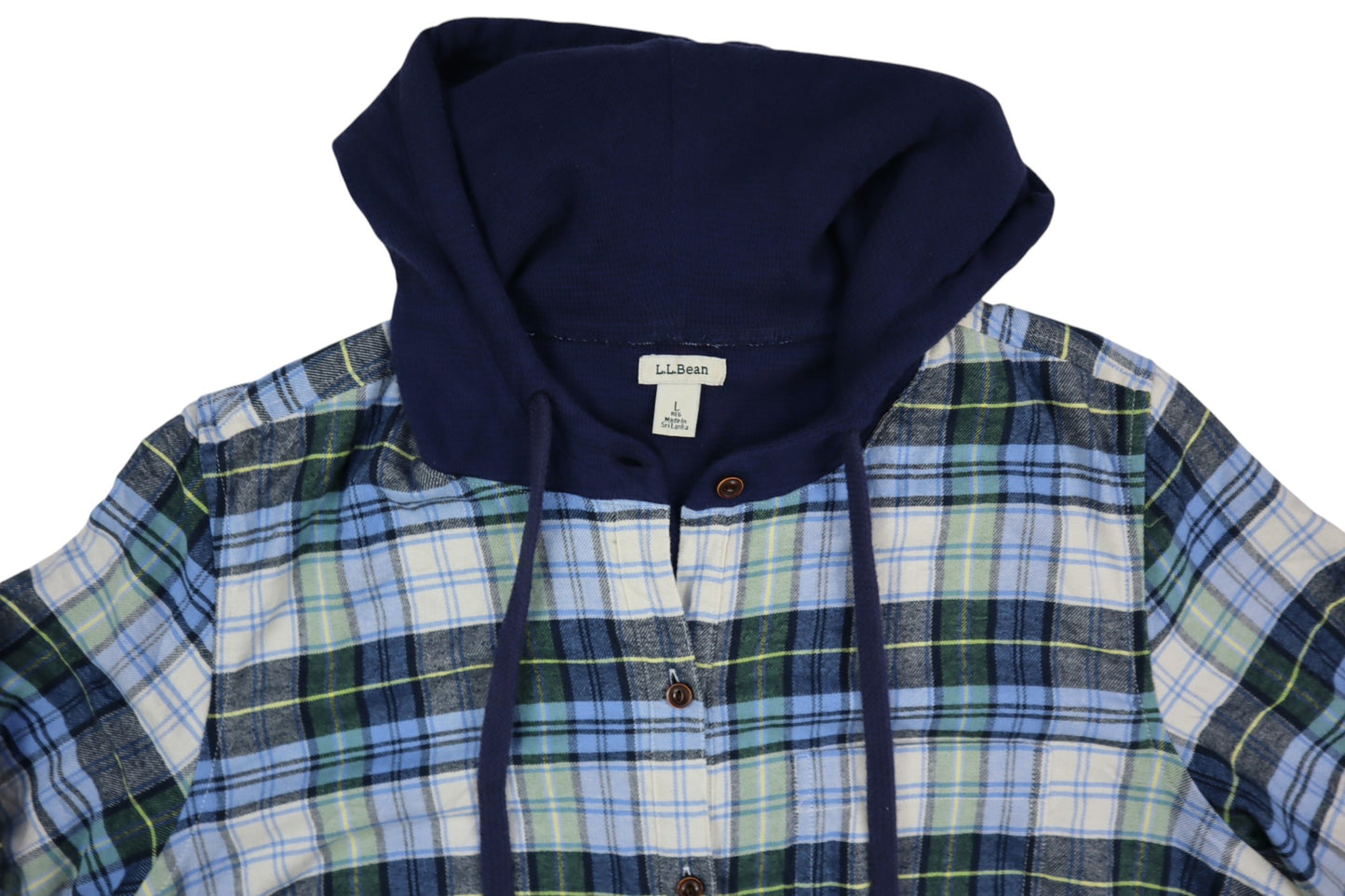 Modrá košile s kapucí