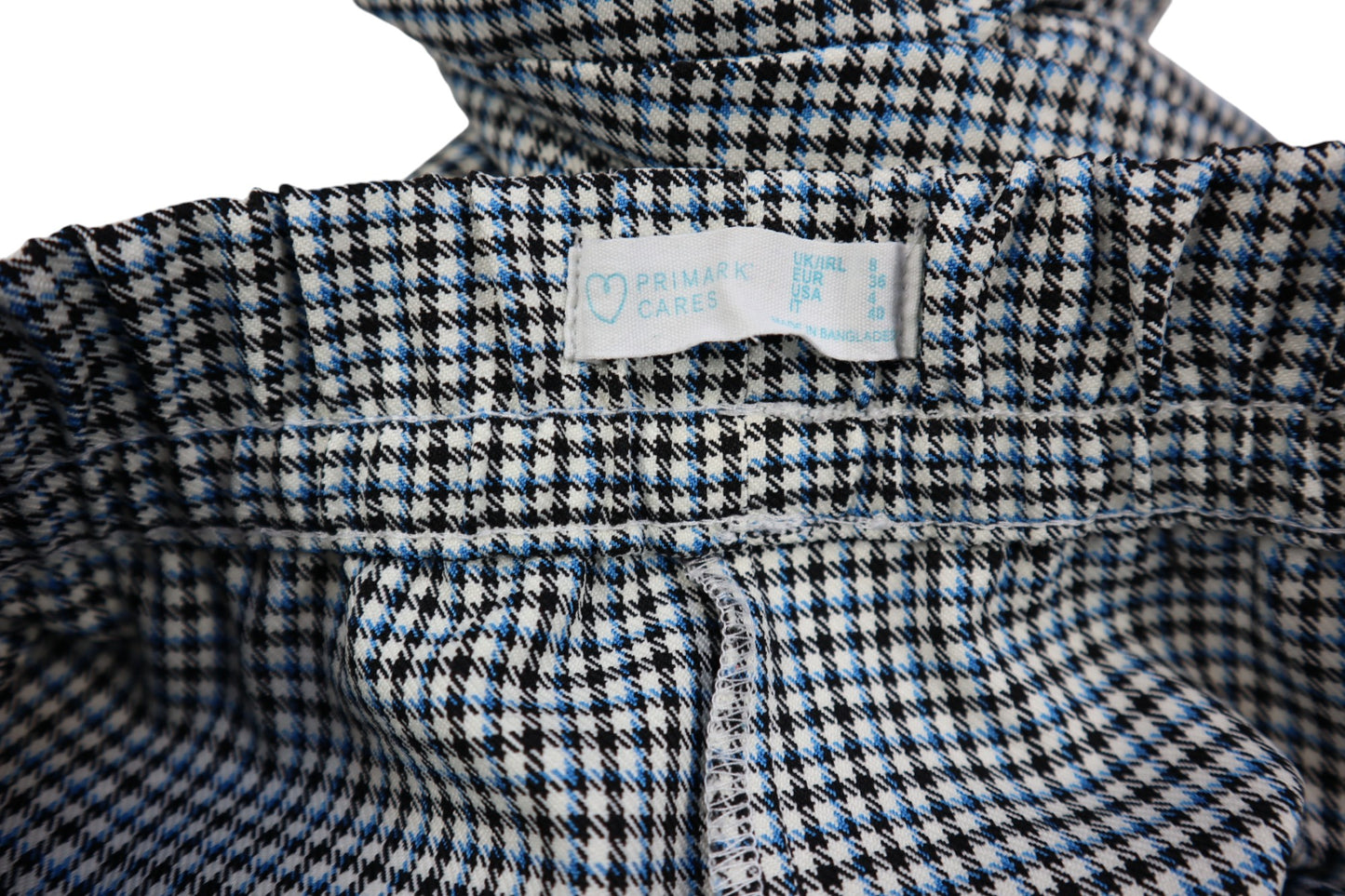 Kostkované kalhoty 7/8