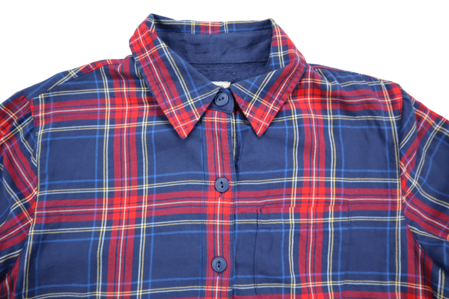 Červeno-modrá kostkovaná košile