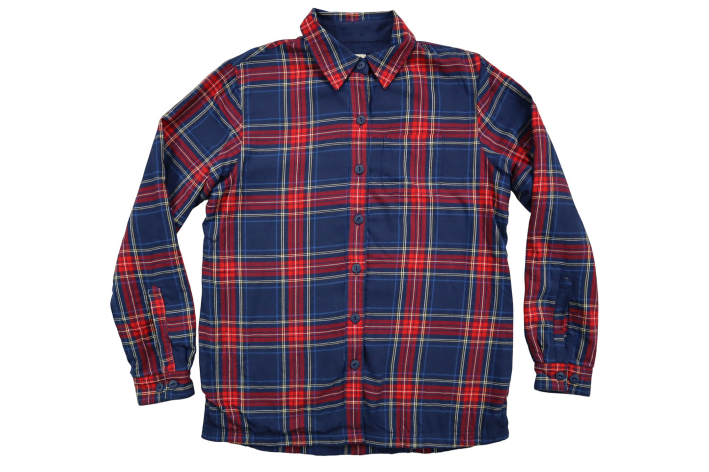 Červeno-modrá kostkovaná košile