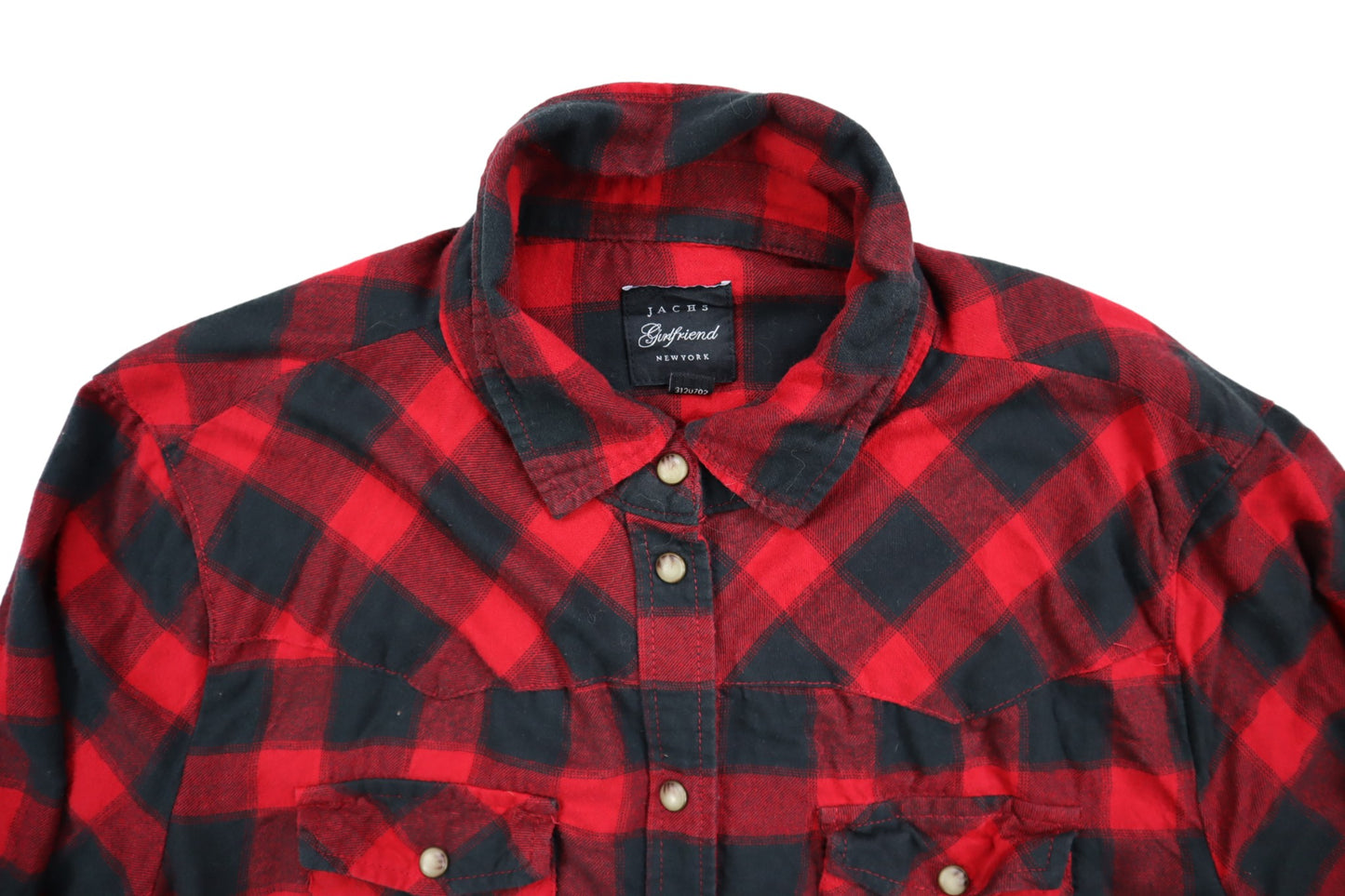 Červeno-černá kostkovaná košile