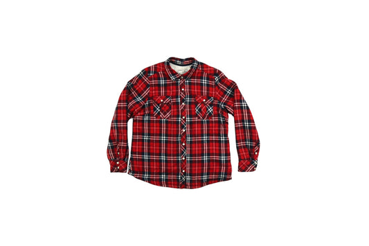 Červená kostkovaná košile