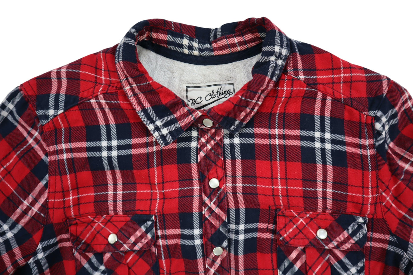 Červená kostkovaná košile