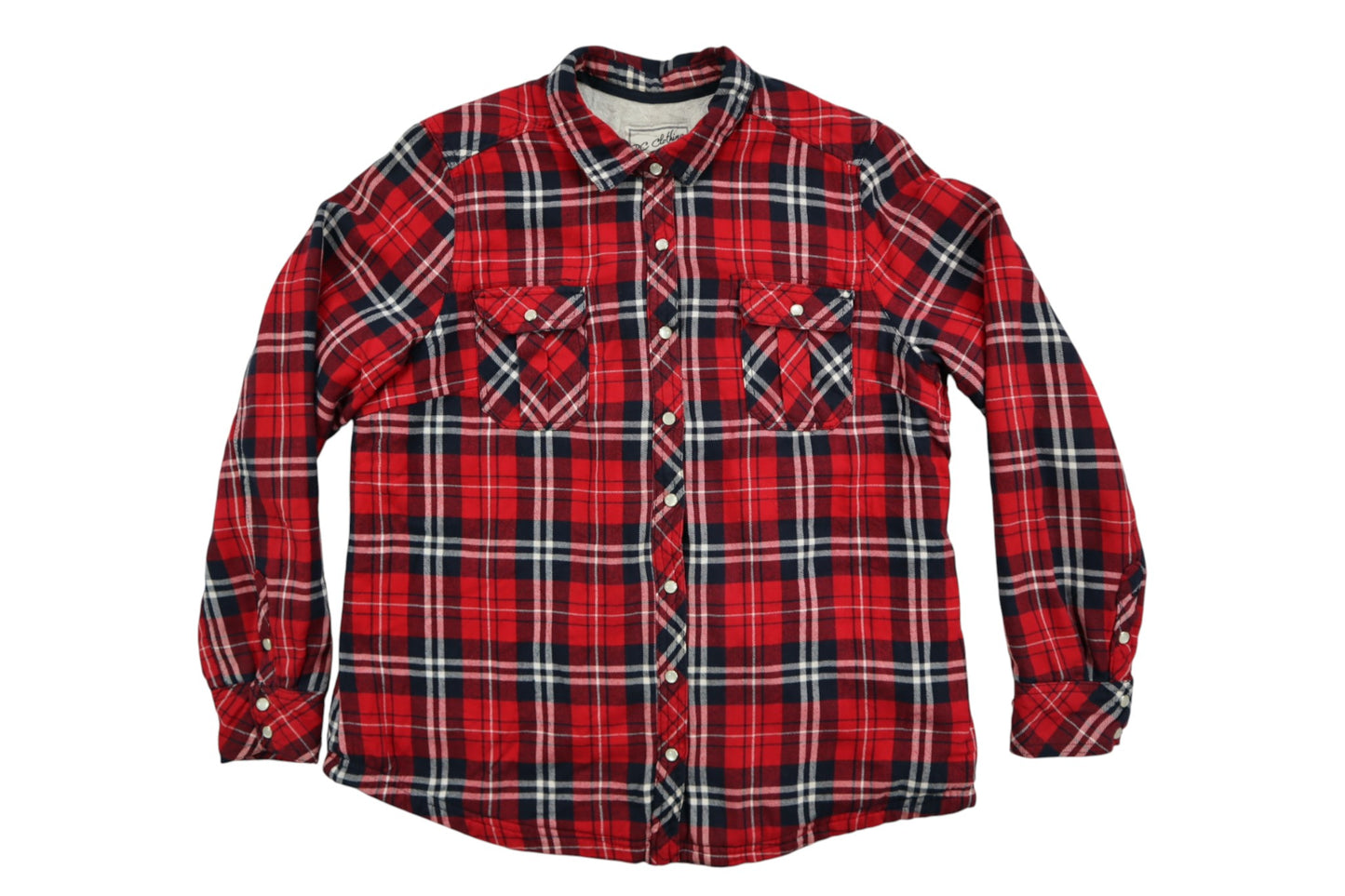 Červená kostkovaná košile
