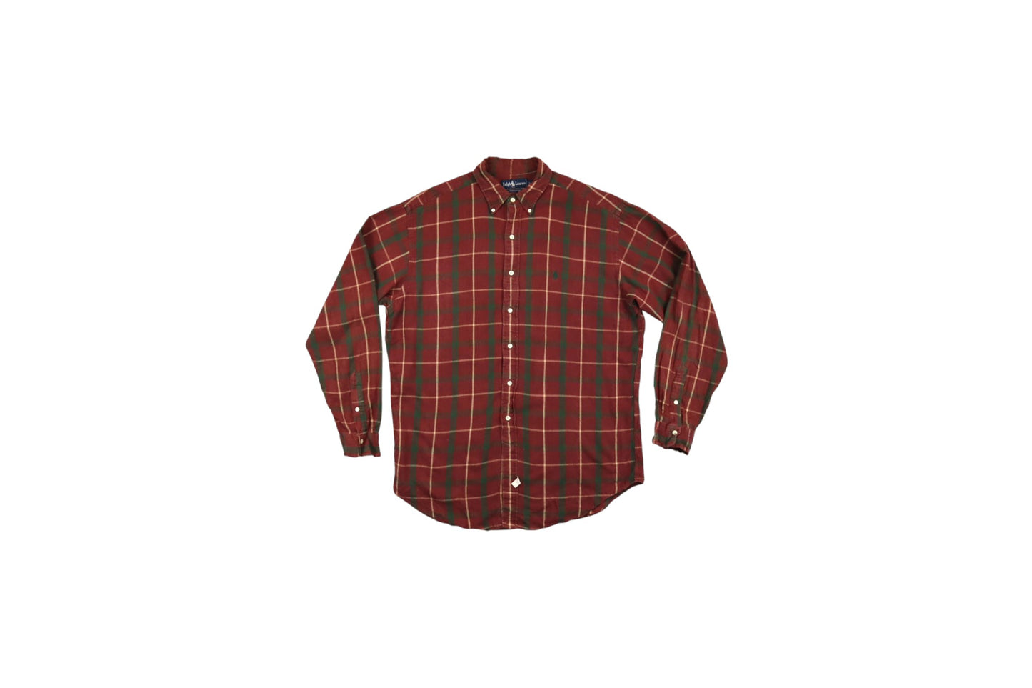 Vínová kostkovaná košile